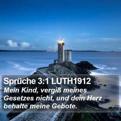 Sprüche 3:1 LUTH1912 Bible Verse Image
