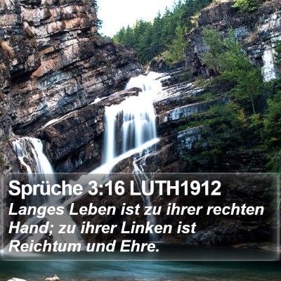 Sprüche 3:16 LUTH1912 Bible Verse Image
