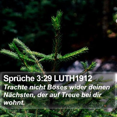 Sprüche 3:29 LUTH1912 Bible Verse Image