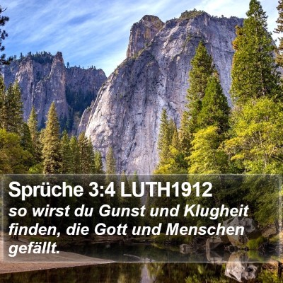 Sprüche 3:4 LUTH1912 Bible Verse Image