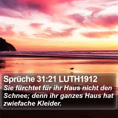 Sprüche 31:21 LUTH1912 Bible Verse Image