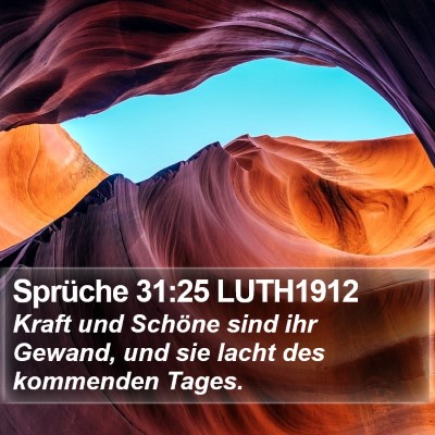 Sprüche 31:25 LUTH1912 Bible Verse Image