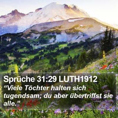 Sprüche 31:29 LUTH1912 Bible Verse Image