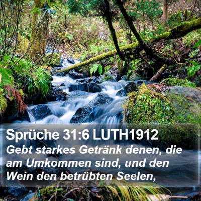 Sprüche 31:6 LUTH1912 Bible Verse Image