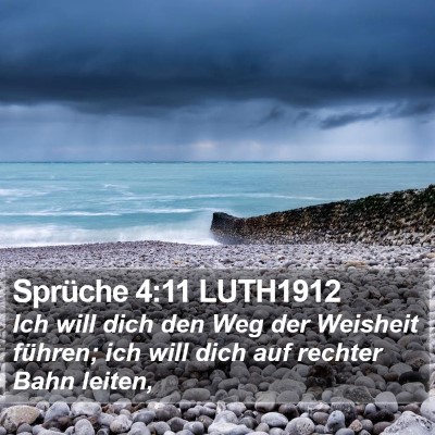 Sprüche 4:11 LUTH1912 Bible Verse Image