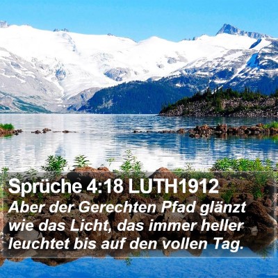 Sprüche 4:18 LUTH1912 Bible Verse Image