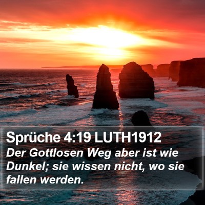 Sprüche 4:19 LUTH1912 Bible Verse Image