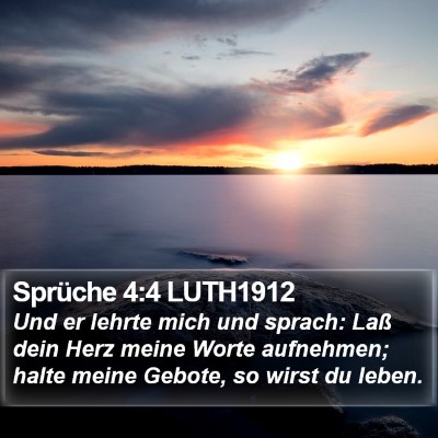 Sprüche 4:4 LUTH1912 Bible Verse Image
