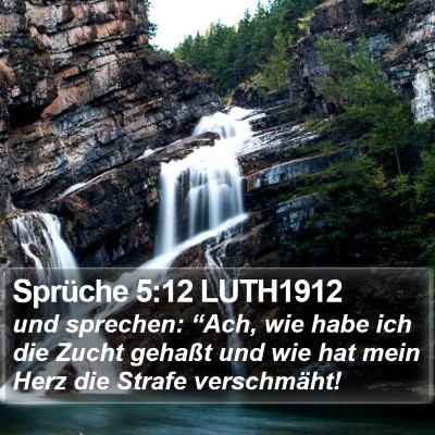 Sprüche 5:12 LUTH1912 Bible Verse Image