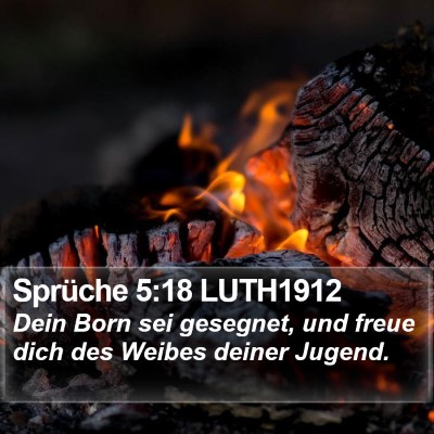 Sprüche 5:18 LUTH1912 Bible Verse Image