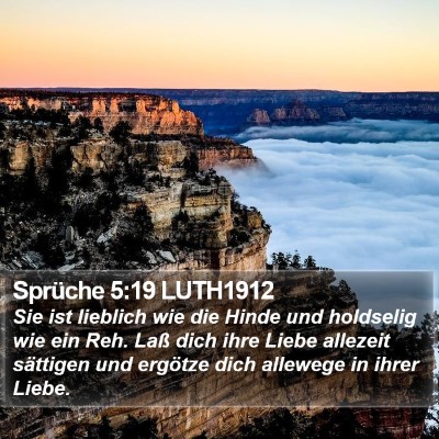 Sprüche 5:19 LUTH1912 Bible Verse Image