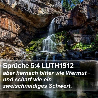 Sprüche 5:4 LUTH1912 Bible Verse Image