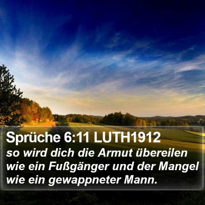 Sprüche 6:11 LUTH1912 Bible Verse Image