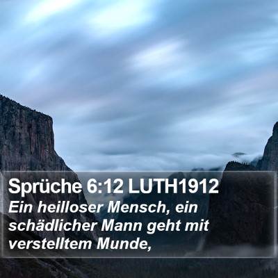 Sprüche 6:12 LUTH1912 Bible Verse Image