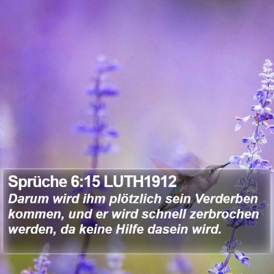 Sprüche 6:15 LUTH1912 Bible Verse Image