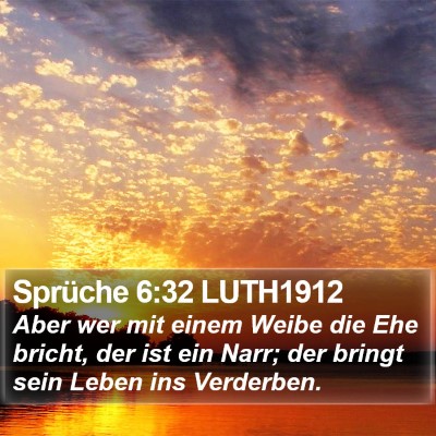 Sprüche 6:32 LUTH1912 Bible Verse Image