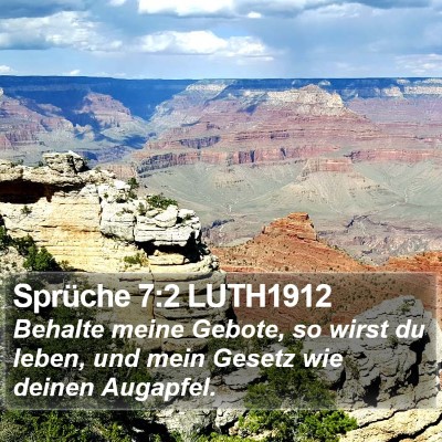 Sprüche 7:2 LUTH1912 Bible Verse Image