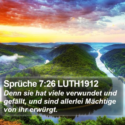 Sprüche 7:26 LUTH1912 Bible Verse Image