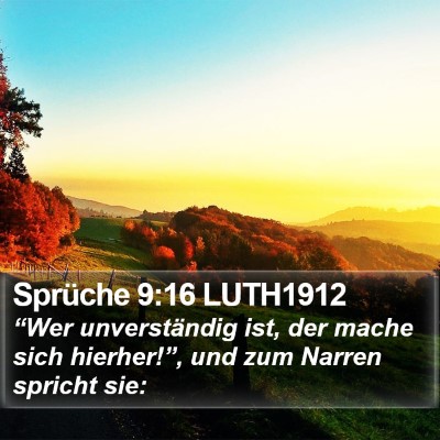 Sprüche 9:16 LUTH1912 Bible Verse Image