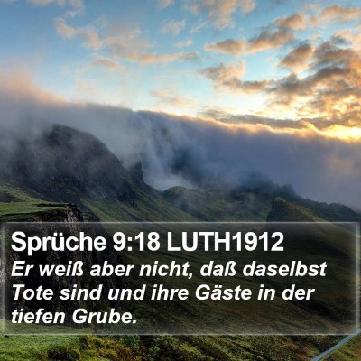 Sprüche 9:18 LUTH1912 Bible Verse Image