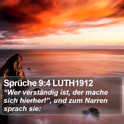 Sprüche 9:4 LUTH1912 Bible Verse Image