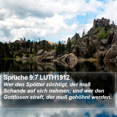 Sprüche 9:7 LUTH1912 Bible Verse Image