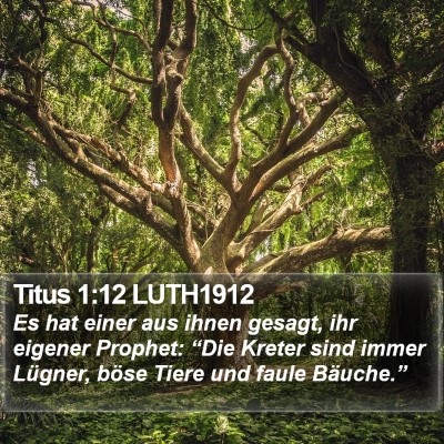 Titus 1:12 LUTH1912 Bible Verse Image