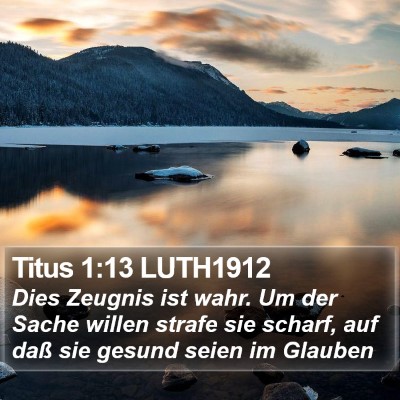 Titus 1:13 LUTH1912 Bible Verse Image