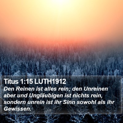 Titus 1:15 LUTH1912 Bible Verse Image