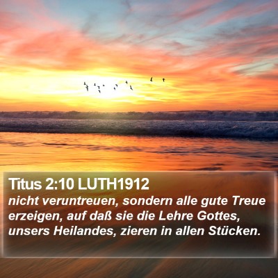 Titus 2:10 LUTH1912 Bible Verse Image