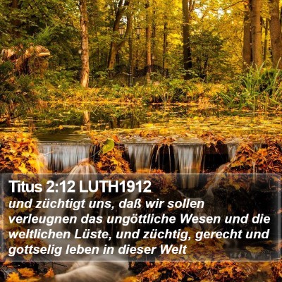 Titus 2:12 LUTH1912 Bible Verse Image