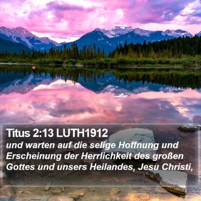 Titus 2:13 LUTH1912 Bible Verse Image