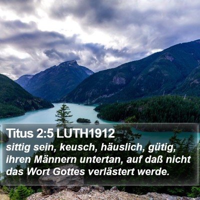 Titus 2:5 LUTH1912 Bible Verse Image