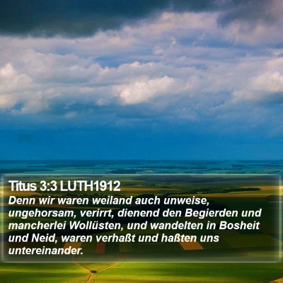 Titus 3:3 LUTH1912 Bible Verse Image