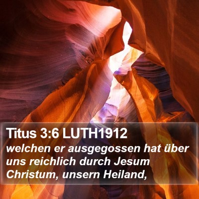 Titus 3:6 LUTH1912 Bible Verse Image