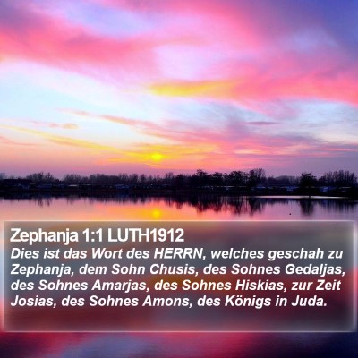 Zephanja 1:1 LUTH1912 Bible Verse Image