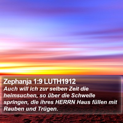 Zephanja 1:9 LUTH1912 Bible Verse Image