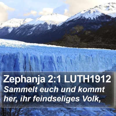 Zephanja 2:1 LUTH1912 Bible Verse Image