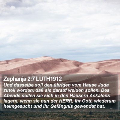 Zephanja 2:7 LUTH1912 Bible Verse Image