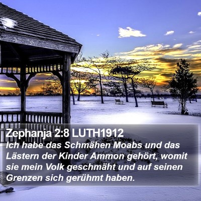 Zephanja 2:8 LUTH1912 Bible Verse Image