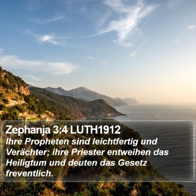 Zephanja 3:4 LUTH1912 Bible Verse Image