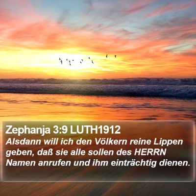 Zephanja 3:9 LUTH1912 Bible Verse Image