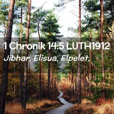 Picture 02 - 1 Chronik 14:5 LUTH1912 - Jibhar, Elisua, - Bible Verse Picture