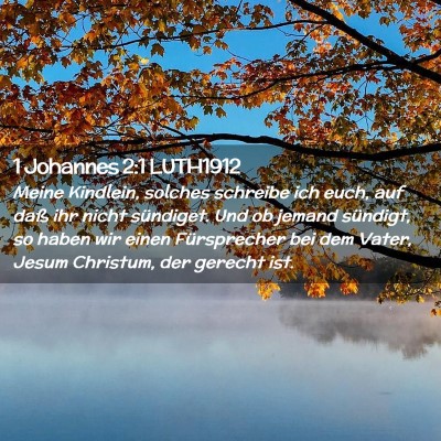 Picture 02 - 1 Johannes 2:1 LUTH1912 - Meine Kindlein, solches schreibe ich euch, auf - Bible Verse Picture