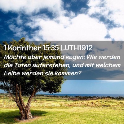 Picture 02 - 1 Korinther 15:35 LUTH1912 - Möchte aber jemand sagen: Wie werden die Toten - Bible Verse Picture