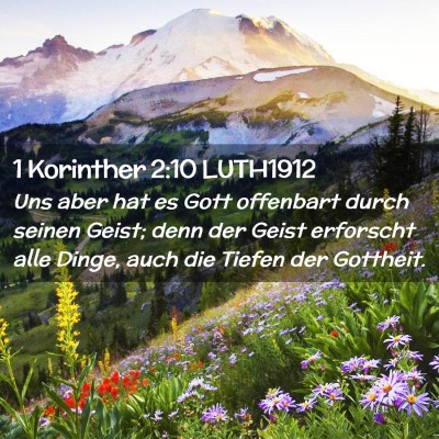 Picture 02 - 1 Korinther 2:10 LUTH1912 - Uns aber hat es Gott offenbart durch seinen - Bible Verse Picture