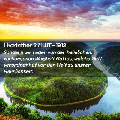 Picture 02 - 1 Korinther 2:7 LUTH1912 - Sondern wir reden von der heimlichen, verborgenen - Bible Verse Picture