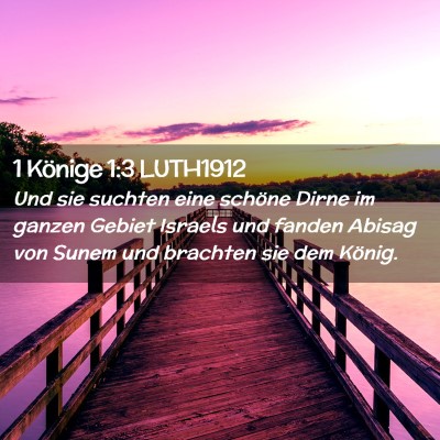 Picture 02 - 1 Könige 1:3 LUTH1912 - Und sie suchten eine schöne Dirne im ganzen - Bible Verse Picture