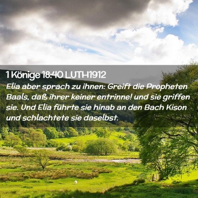 Picture 02 - 1 Könige 18:40 LUTH1912 - Elia aber sprach zu ihnen: Greift die Propheten - Bible Verse Picture