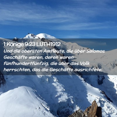 Picture 02 - 1 Könige 9:23 LUTH1912 - Und die obersten Amtleute, die über Salomos - Bible Verse Picture
